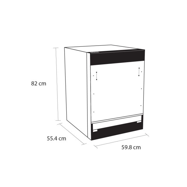 Schonhaus DWSI0115FSB Built In Dishwasher - 15 Place Settings