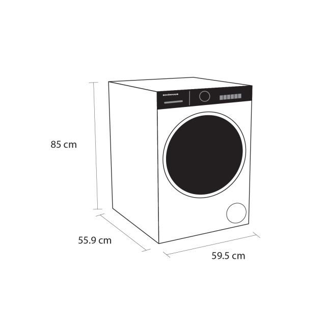 Schonhaus WDSF0110614AW 10kg/6kg 1400 Spin Washer Dryer - White