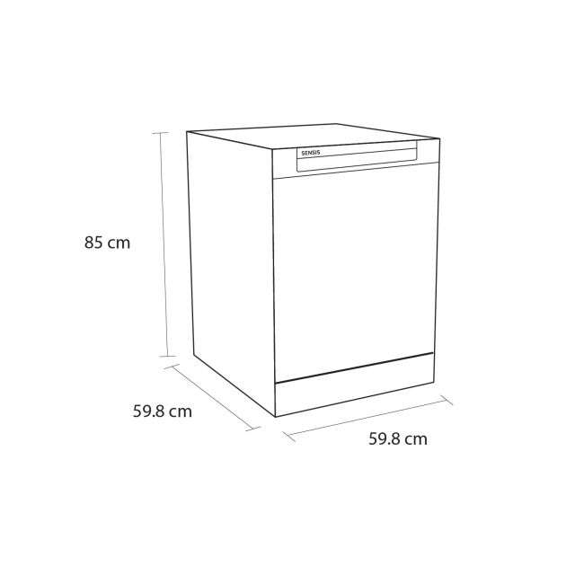 Sensis DWF0114FSDW Dishwasher - White