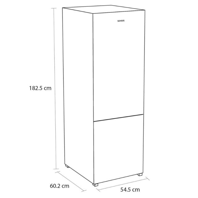 Sensis RFCMF0154.ES 54cm Total No Frost Fridge Freezer - Silver