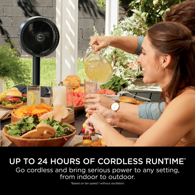 Shark FA220UK FlexBreeze High-Velocity Hybrid Cordless & Corded Fan - Black