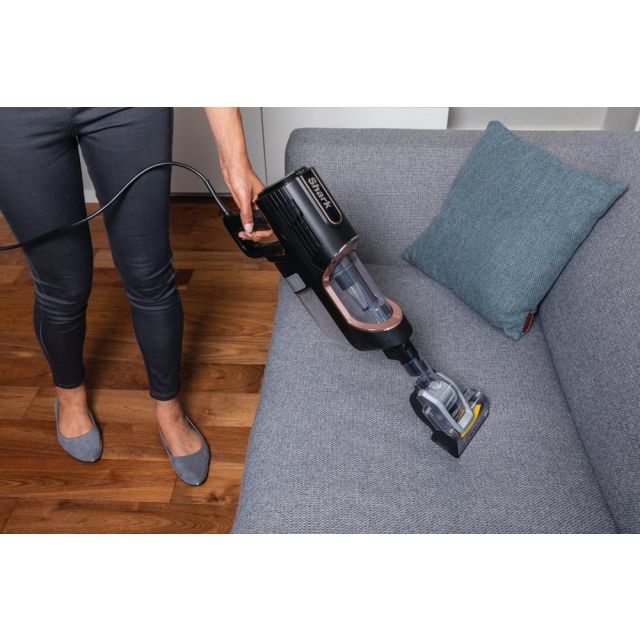 Shark HZ500UKT Anti Hair Wrap Corded Stick Vacuum Cleaner with Flexology + TruePet - Rose Gold