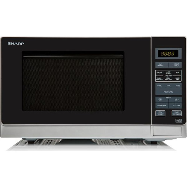 Sharp R372SLM 25 Litre Solo Microwave - Silver