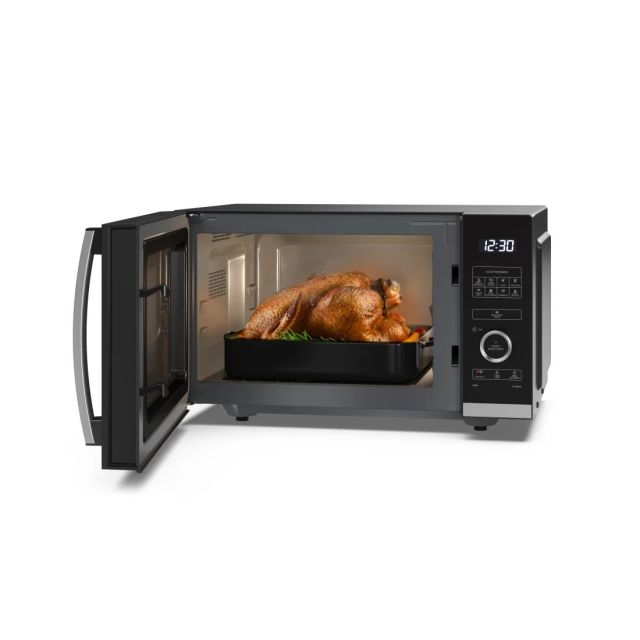 Sharp YC-QS254AU-B 25 Litres Flatbed Microwave Oven - Black
