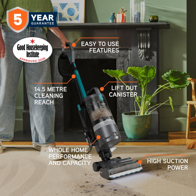 Vax CDUP-LORP Pet-Design Upright Vacuum Cleaner Graphite