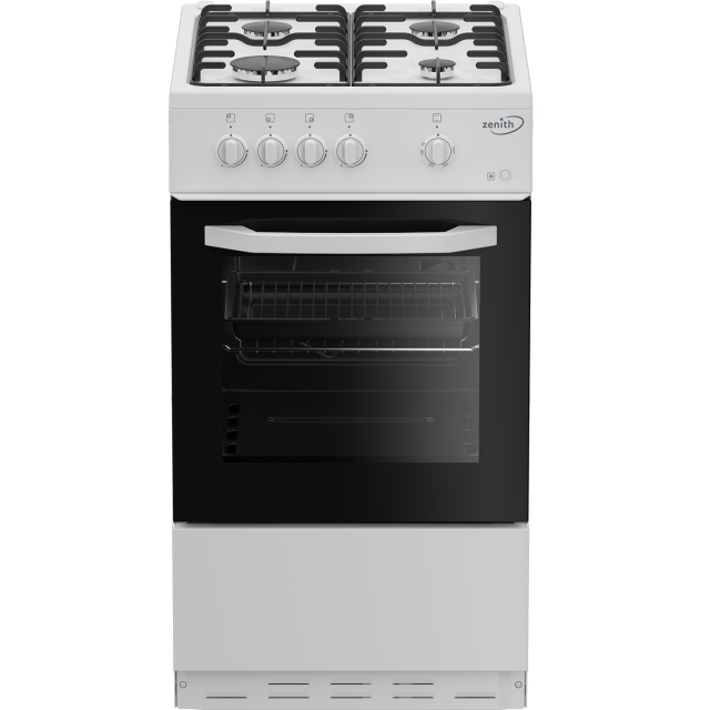 Zenith ZE501W 50cm Gas Single Oven with Gas Hob - White