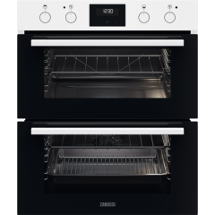 Zanussi ZPHNL3W1 Built-Under Double Electric Oven - White